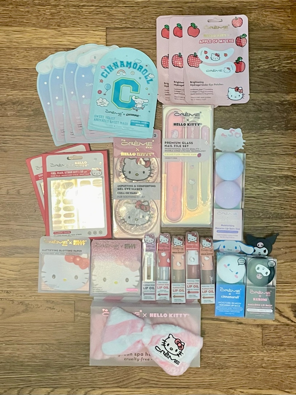 THE CREME SHOP SANRIO HELLO KITTY FRIENDS MASK EYE LIP NAIL SKINCARE KOREAN  LOT